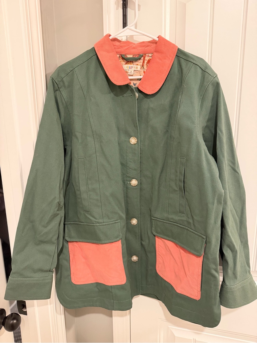 NWT Molly Yeh lined field barn  jacket Women's Size M Green